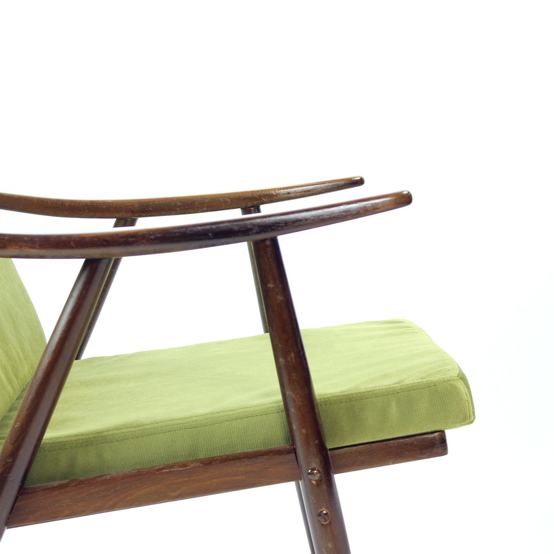 Boomerang Armchair From Ton, Czechoslovakia, 1960s photo for sale