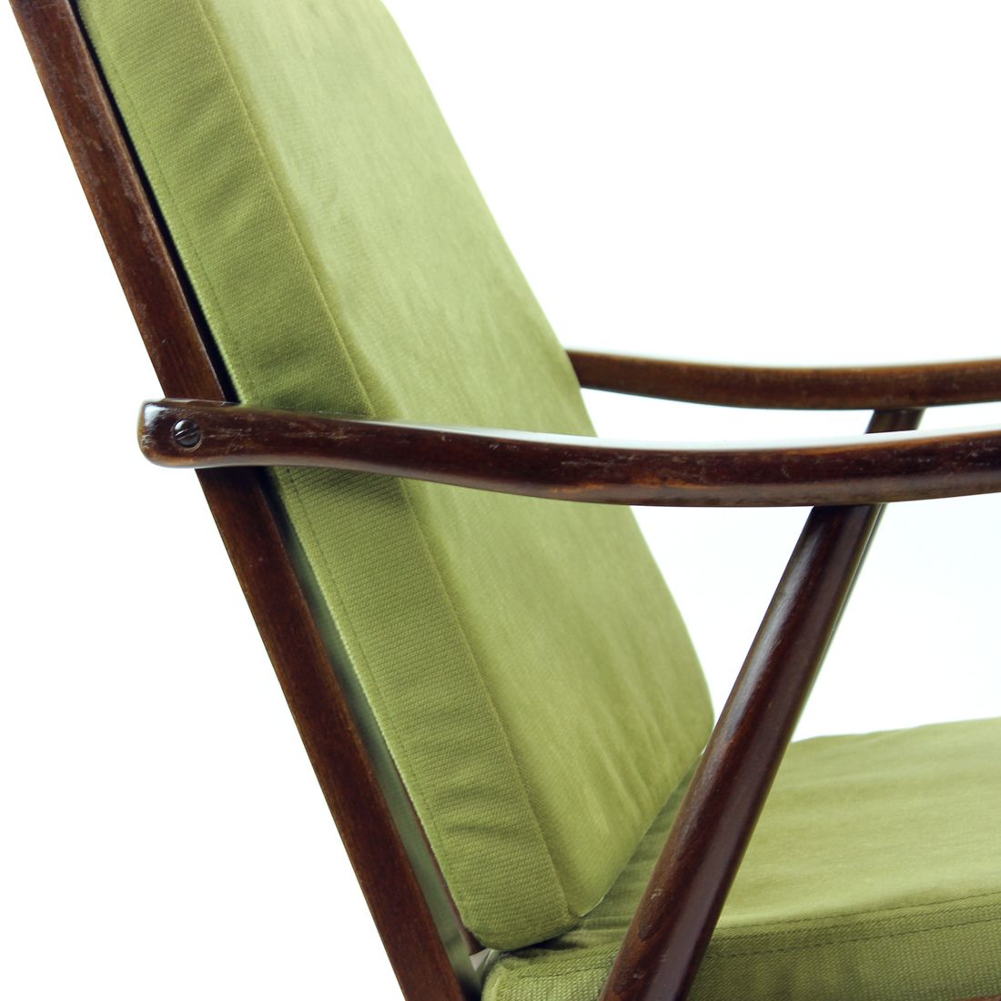 Furniture Boomerang Armchair From Ton, Czechoslovakia, 1960s photo