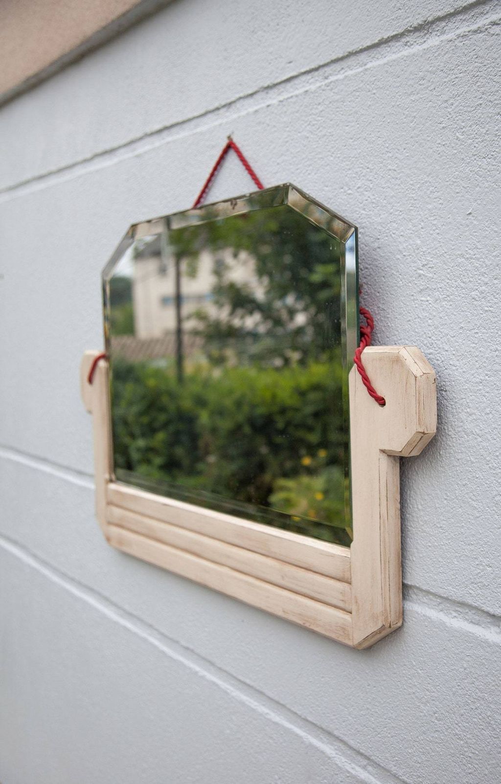 Art Deco Mirror, Beveled Mirror, Wood Mirror, Old Mirror, Wall Mirror, Deco Art, Wall Decoration,Home Decor, Mirror photo for sale