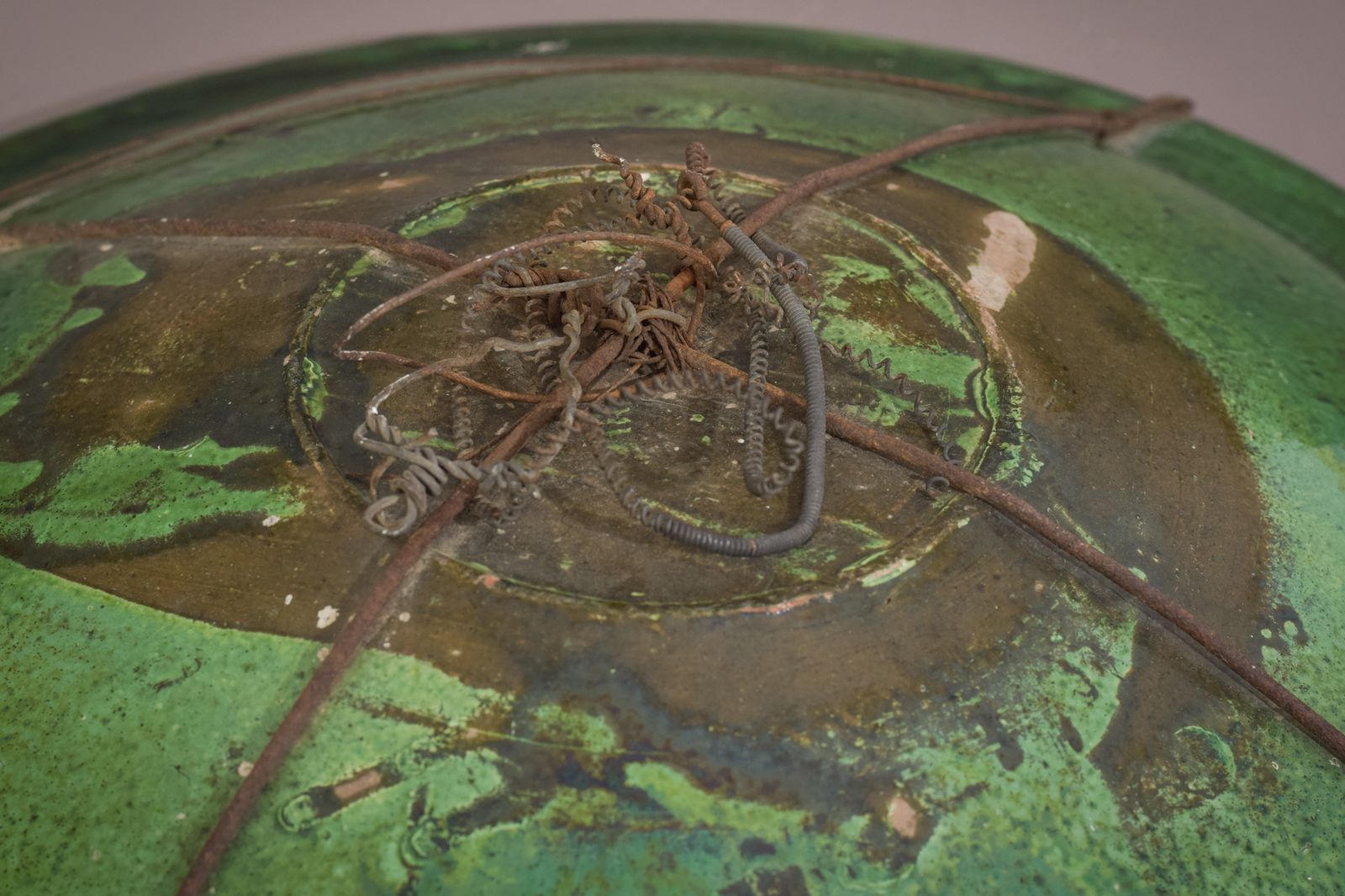 Woonaccessoires Interessant Vroeg Groen Volkskunstbord photo