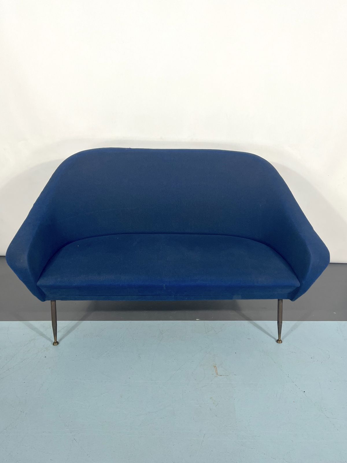 4676.1 Mid Century Modern Loveseat And Armchairs By Gastone Rinaldi From 50s photo
