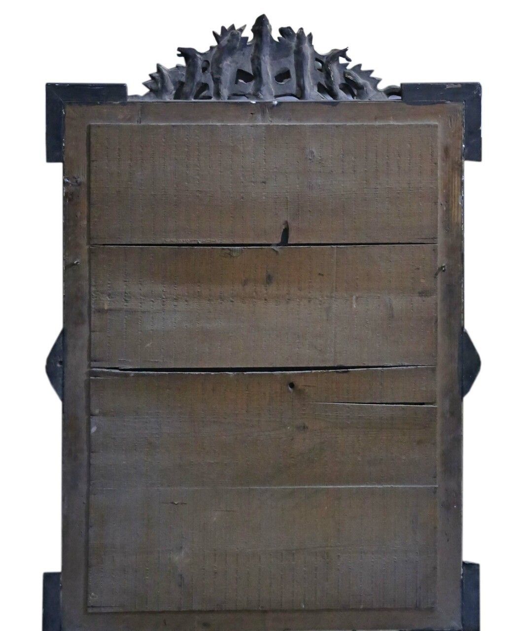 19th Century Large Quality Ebonised And Gilt Wall Mirror Overmantle photo vintage