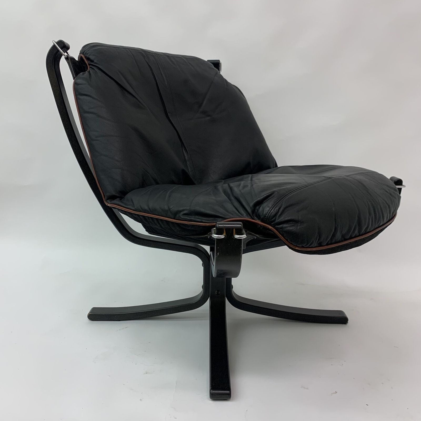Falcon Leather Lounge Chair By Sigurd Ressel For Vatne Møbler, 1970s photo 1543.8