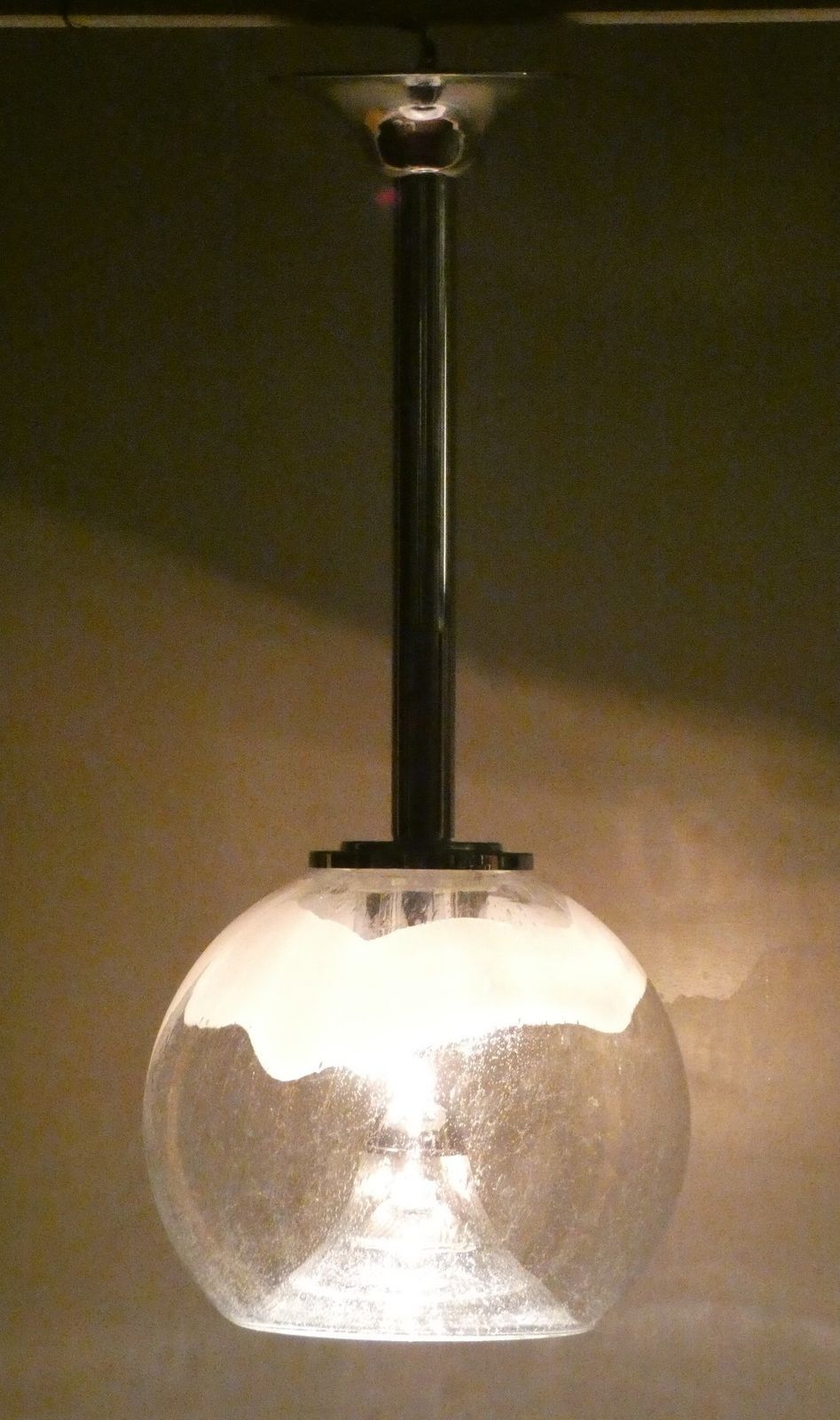 photo vintage Telescopic Suspension With Rigid Rod By Gaetano Sciolari For Mazzega, 1970s