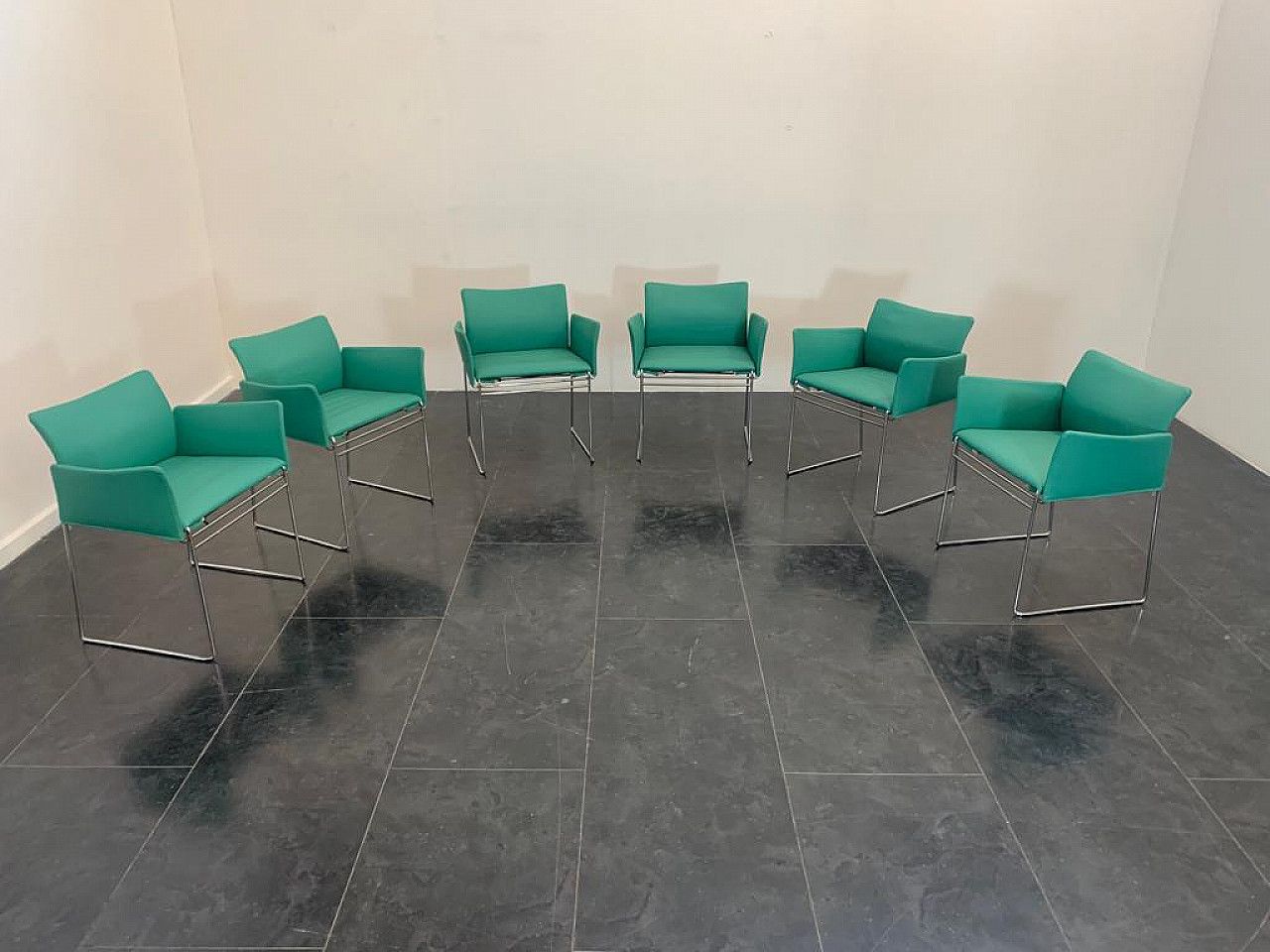 6 Maja Armchairs By Kazuhide Takahama For Simon Gavina, 1980s photo for sale