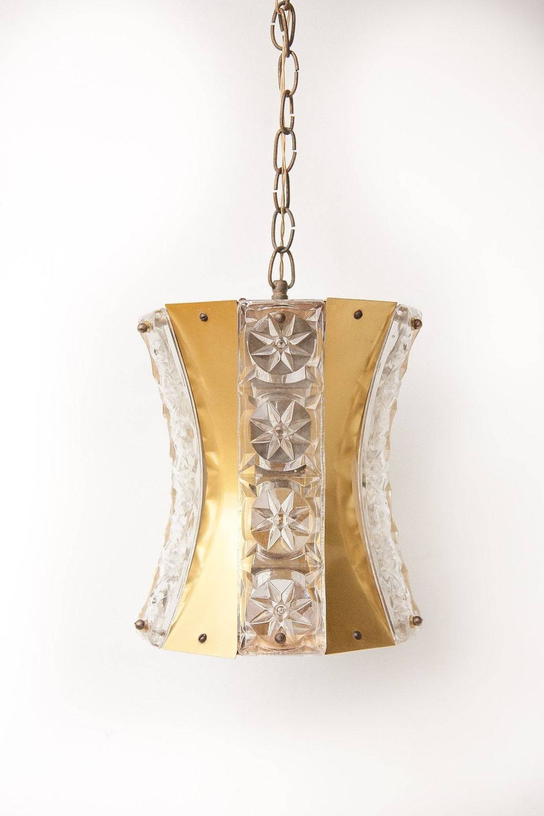 Vintage Suspension  Glass Suspension  Brass Suspension  Glass And Brass Chandelier  Interior Décor  Vitrika Ceiling Lamp Style  During Light