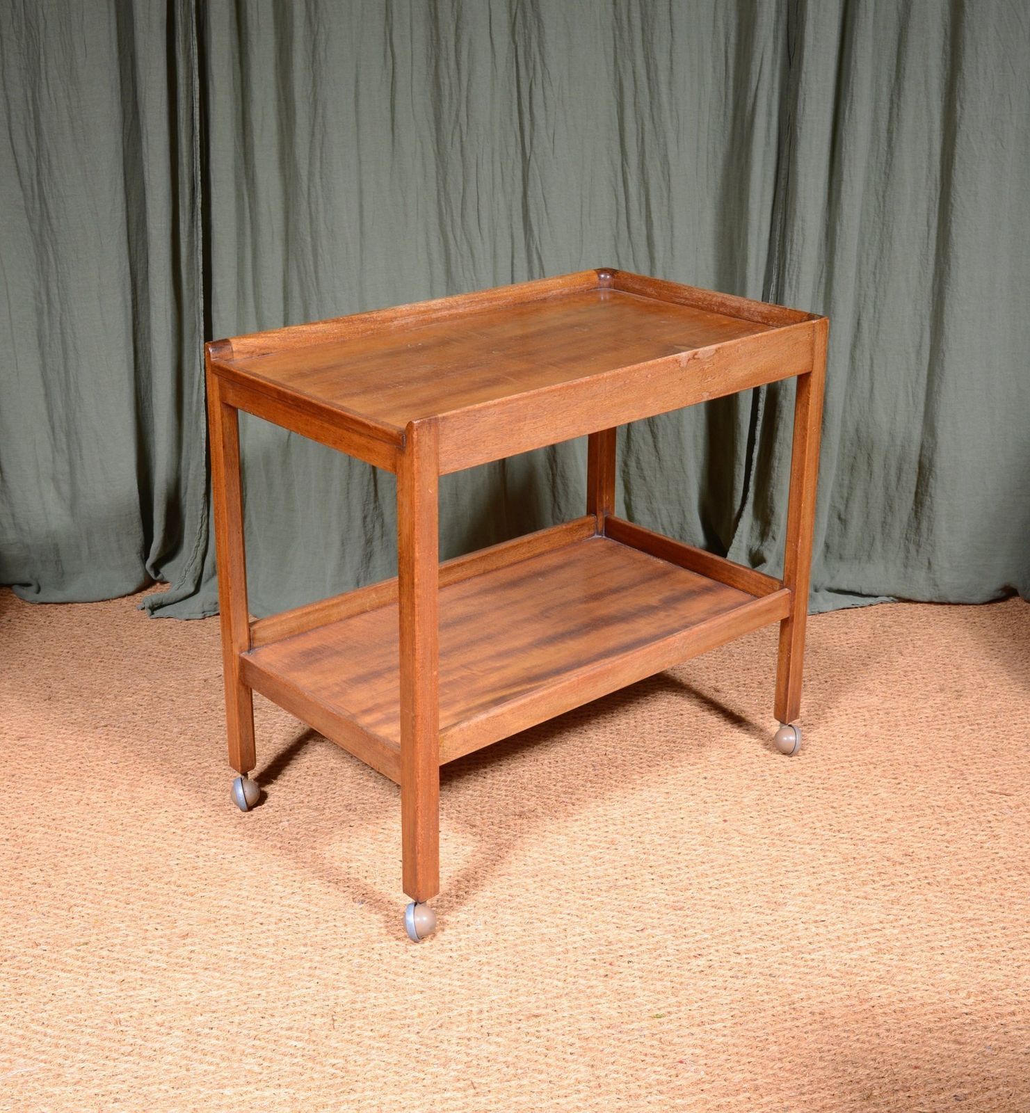 A Gordon Russell Air Ministry Sapele Wood Trolley   1959