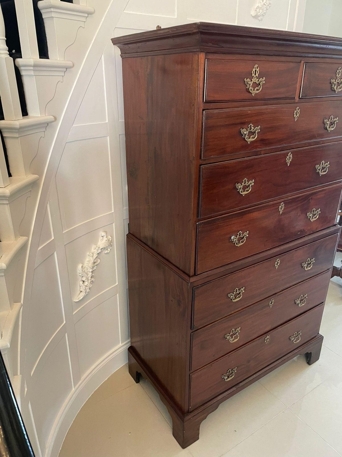 Magnificent Antique George III Mahogany Chest On Chest photo 3550.0