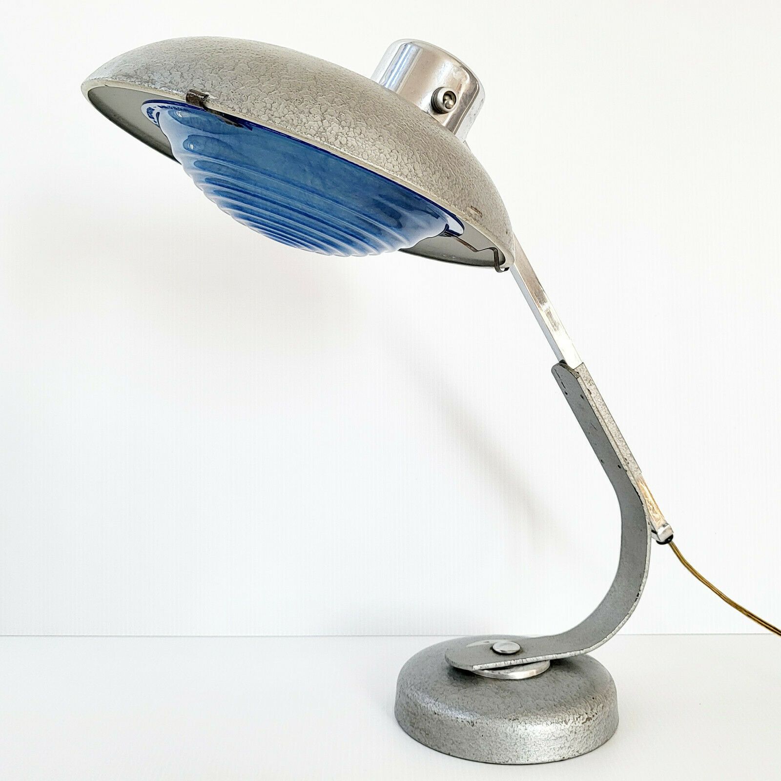 Authentic Industrial Telescopic Workshop Lamp Solr Solere 1950 Vintage