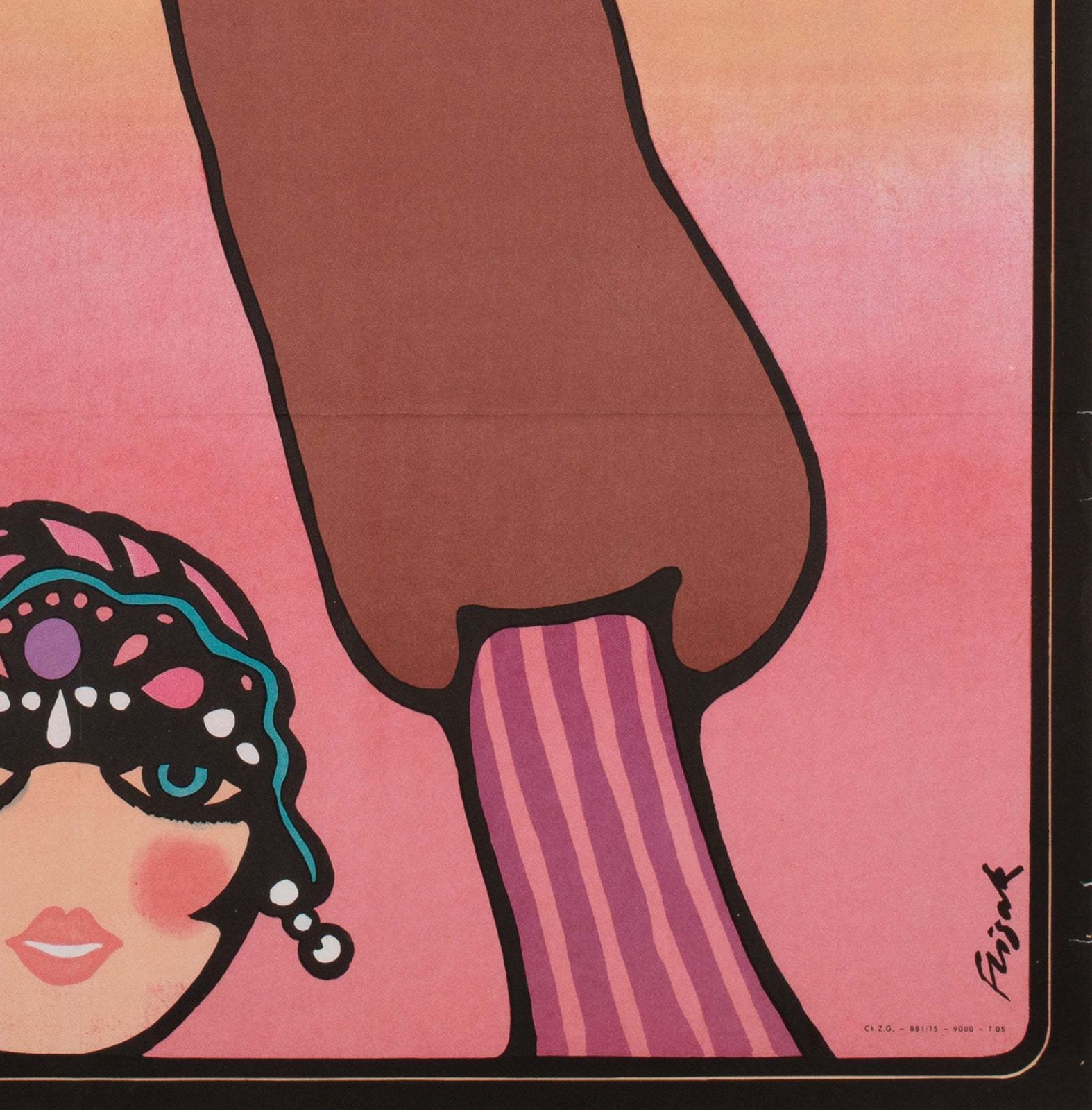 The Great Gatsby 1975 Polish A1 Film Poster, Flisak photo for sale