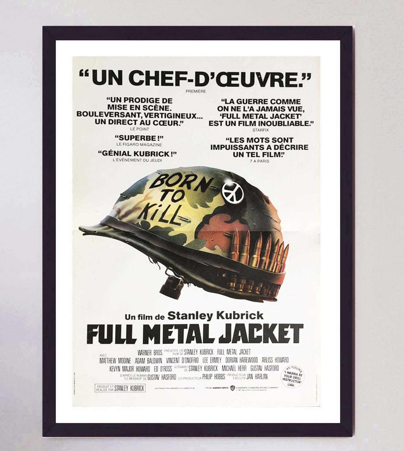 Full Metal Jacket (French) Original Vintage Poster By Philip Castle photo furniture