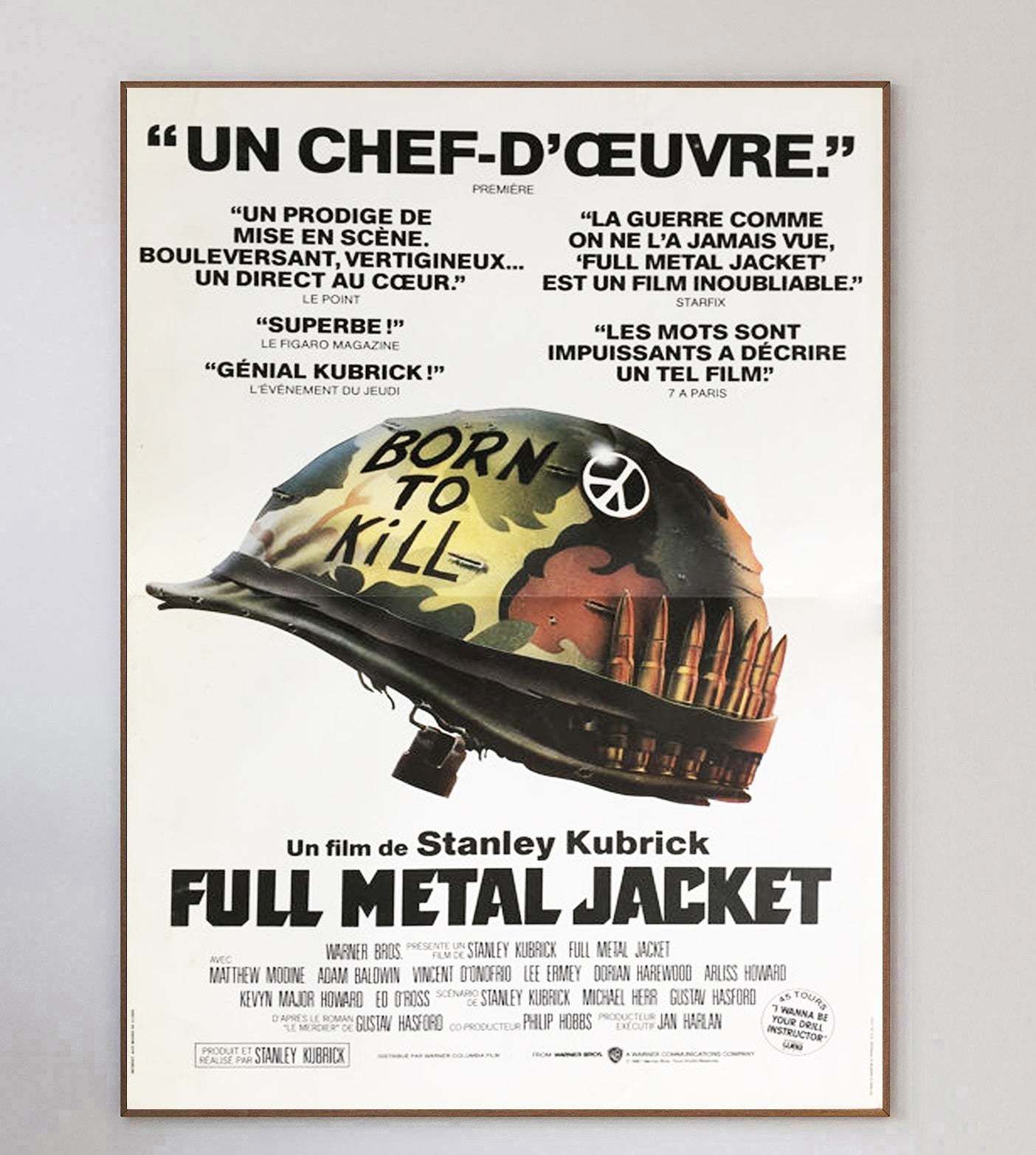 Full Metal Jacket (French) Original Vintage Poster By Philip Castle photo 218.0