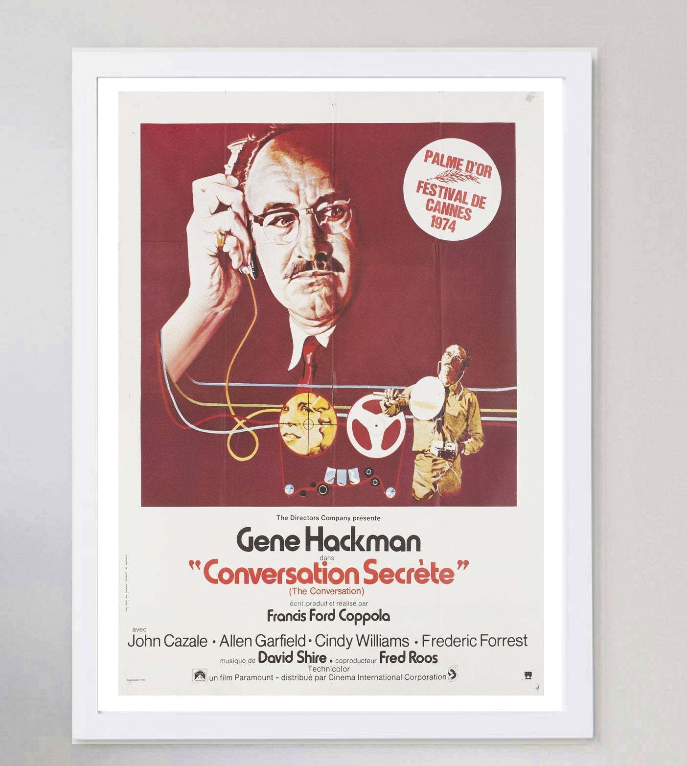 The Conversation (French) Original Vintage Poster photo for sale