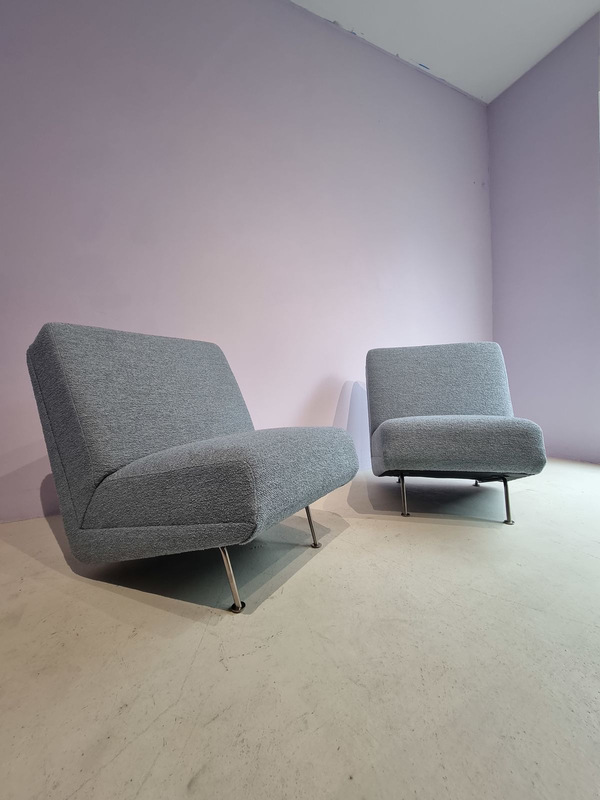 Pair Of Vintage Lounge Chairs Or Sofa Parts By Theo Ruth For Artifort 1950
