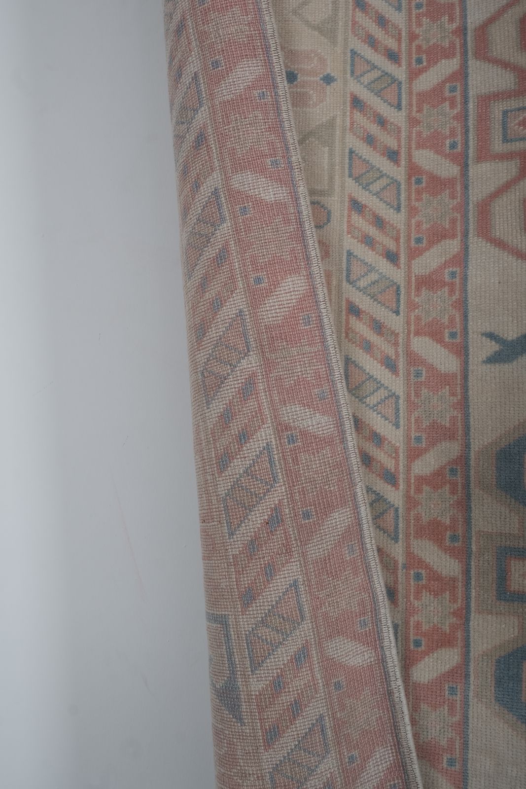 photo for sale Tan Turkish Kars Rug With Mid Century Modern Style 5'8'' X 8'6''