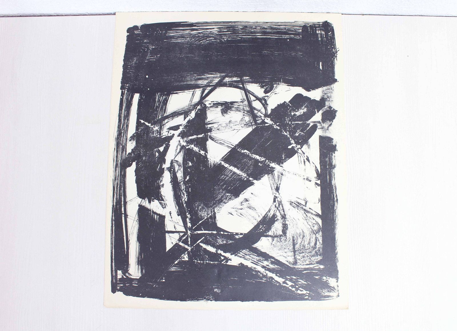 Lithograph By Swiss Artist Bernd Völkle 1963