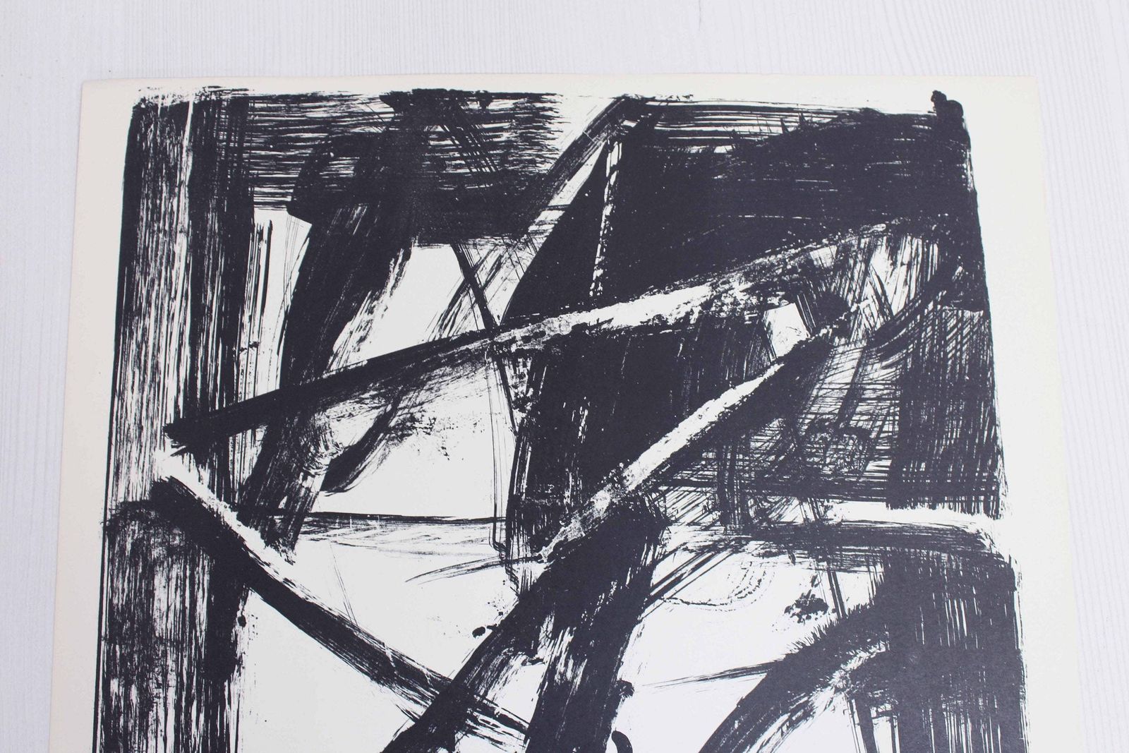 Lithograph By Swiss Artist Bernd Völkle 1963 photo vinterior