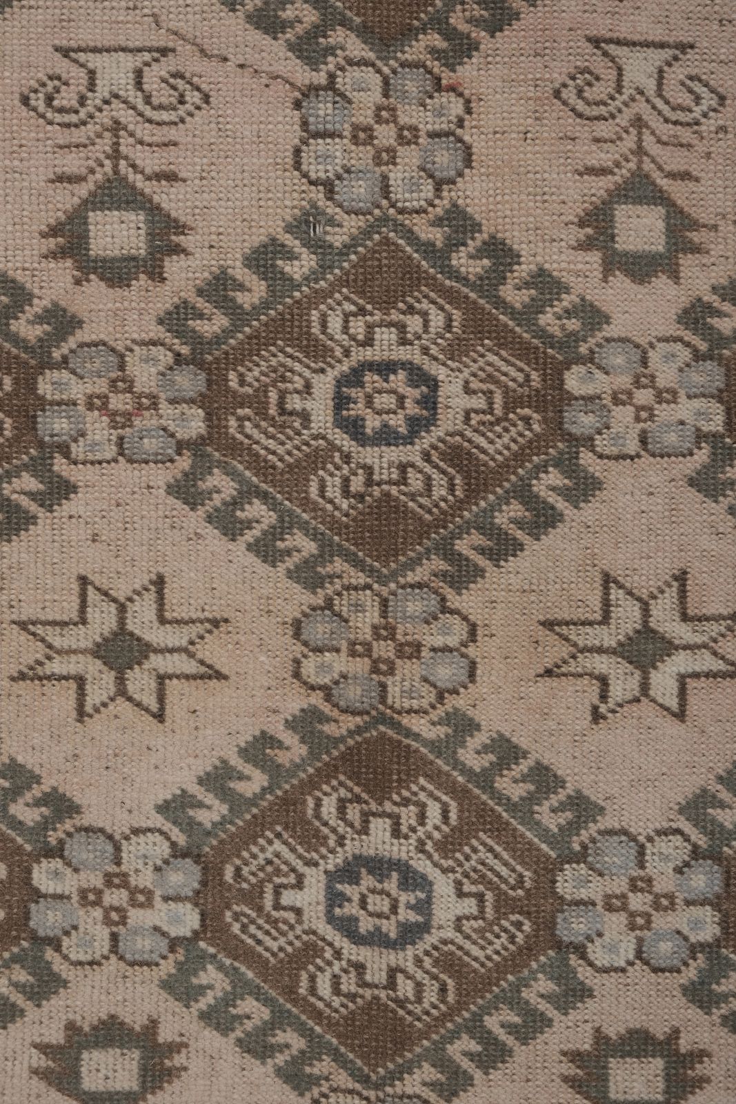 Decorative Tan Turkish Rug, Soft Muted Color Oushak  6'8" X 8'4" photo vinterior