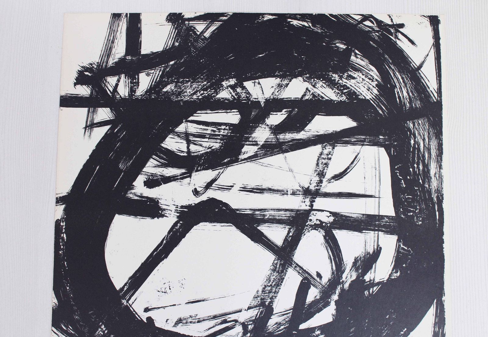 Lithograph By Swiss Artist Bernd Völkle 1963 photo vinterior