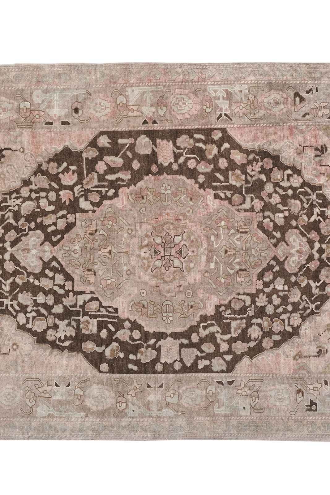 Vintage Pink Turkish Karapinar Rug With Venetian Renaissance Style 5'7" X 8' photo vinterior