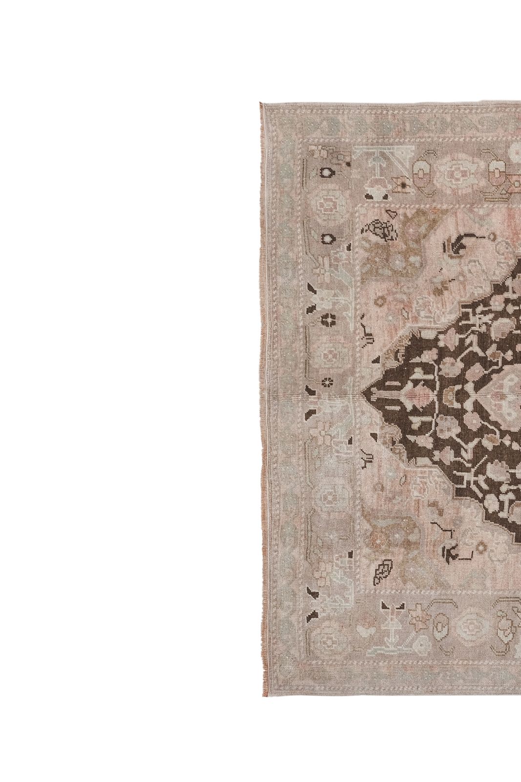 Vintage Pink Turkish Karapinar Rug With Venetian Renaissance Style 5'7" X 8' photo furniture