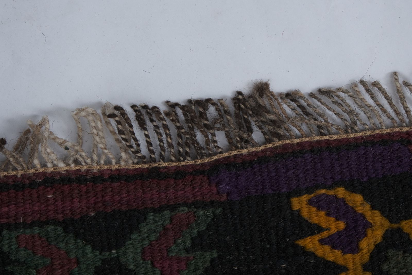 photo furniture Kilim turc tissé main, grand chemin de table, années 1960 - 6'3" × 18'8"