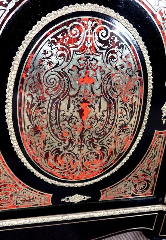 photo vinterior Furniture Between Two In Marquetry "Boule", Napoleon III Period Mid 19th Century