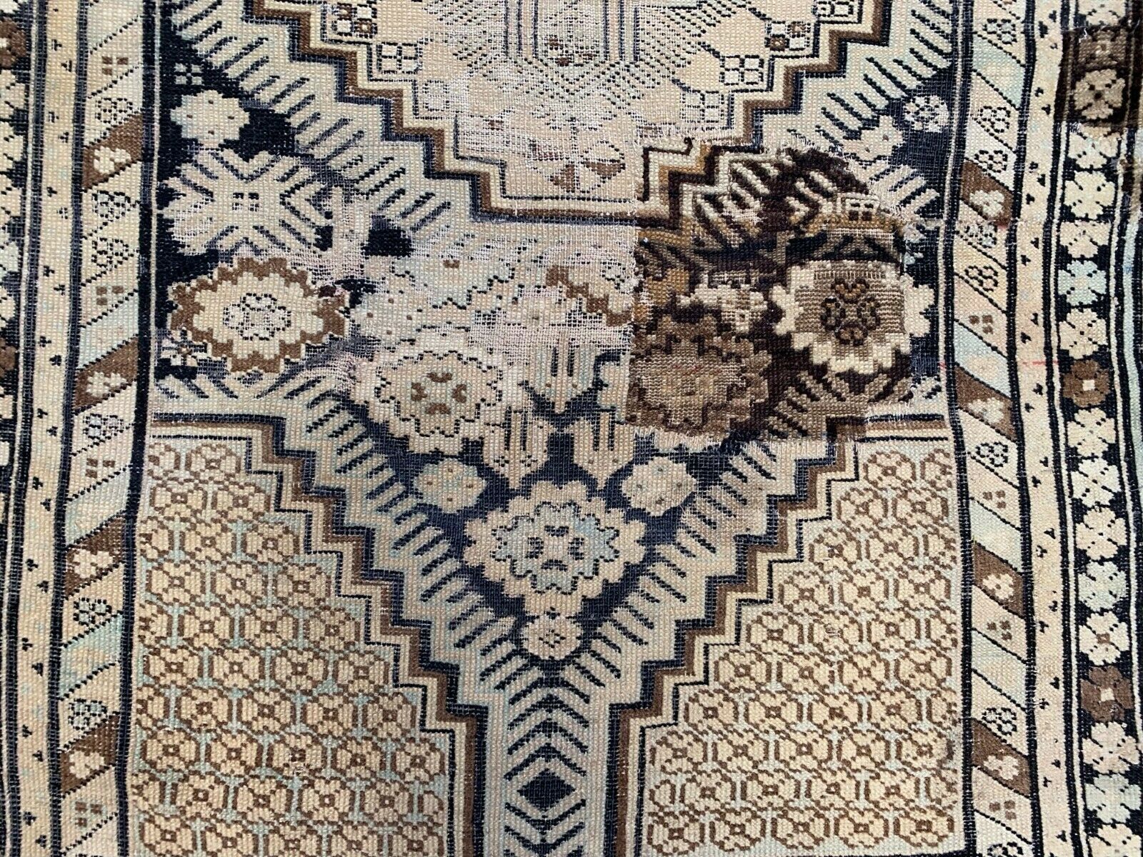 Vintage Shirvan Rug 175x97 Cm, Medium, Tribal Oriental Carpet Truly Shabby Chic photo vinterior