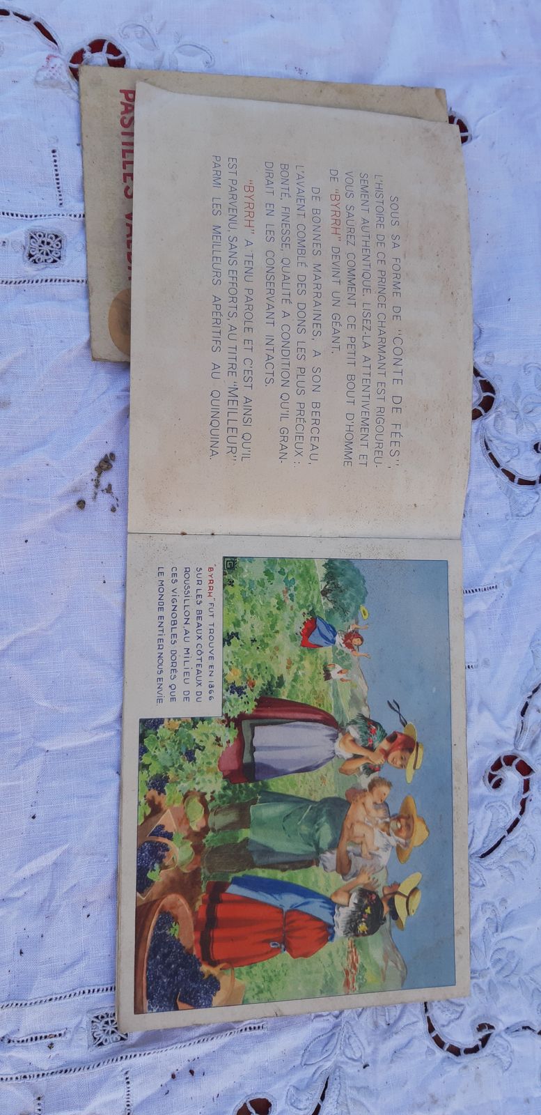 3 Byrrh Ads, 1950s, Paper, Vintage photo vintage