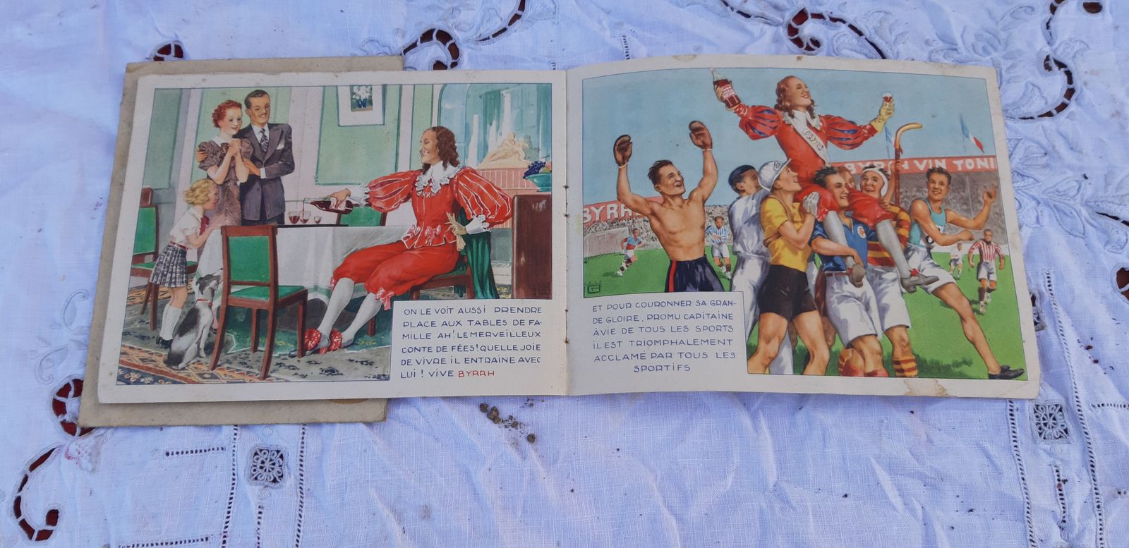 photo vinterior 3 Byrrh Ads, 1950s, Paper, Vintage