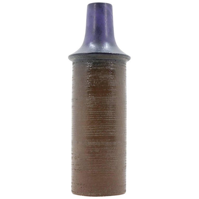 Big Midcentury Ceramic Vase From Czechoslovakia, 1960s