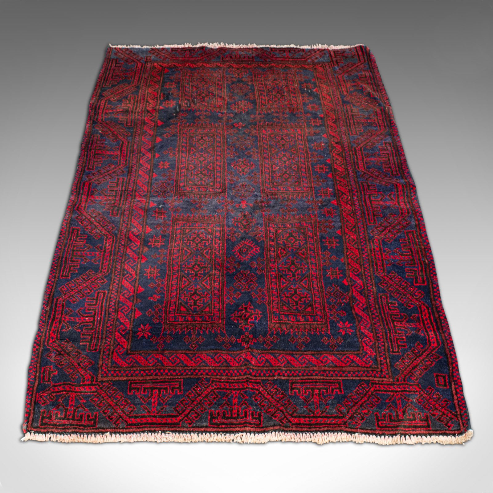 Vintage Decorative Baluchi Rug, Middle Eastern, Hall, Lounge Carpet, Circa 1930 photo furniture