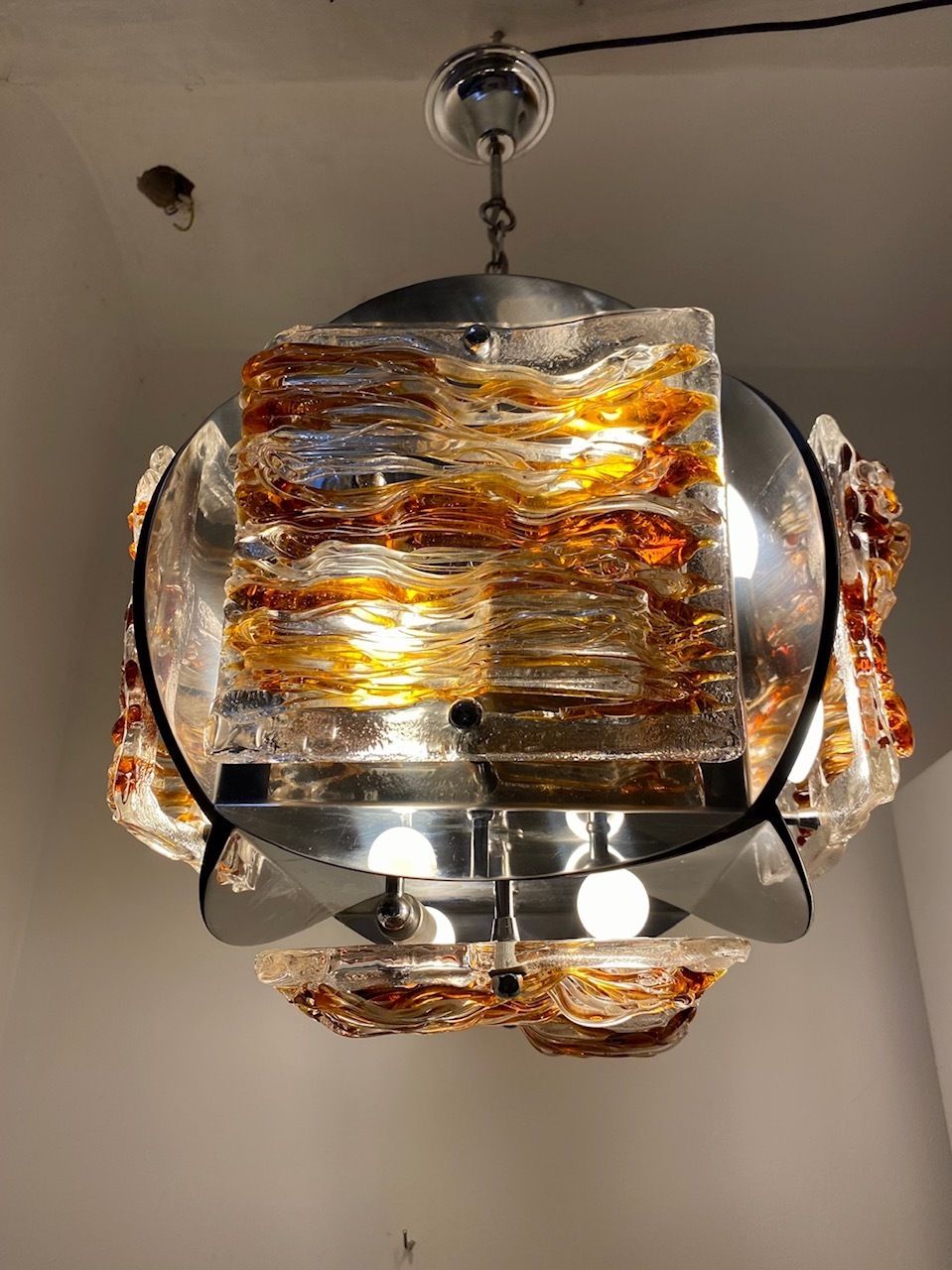 Toni Zuccheri Glass Murano Chandelier