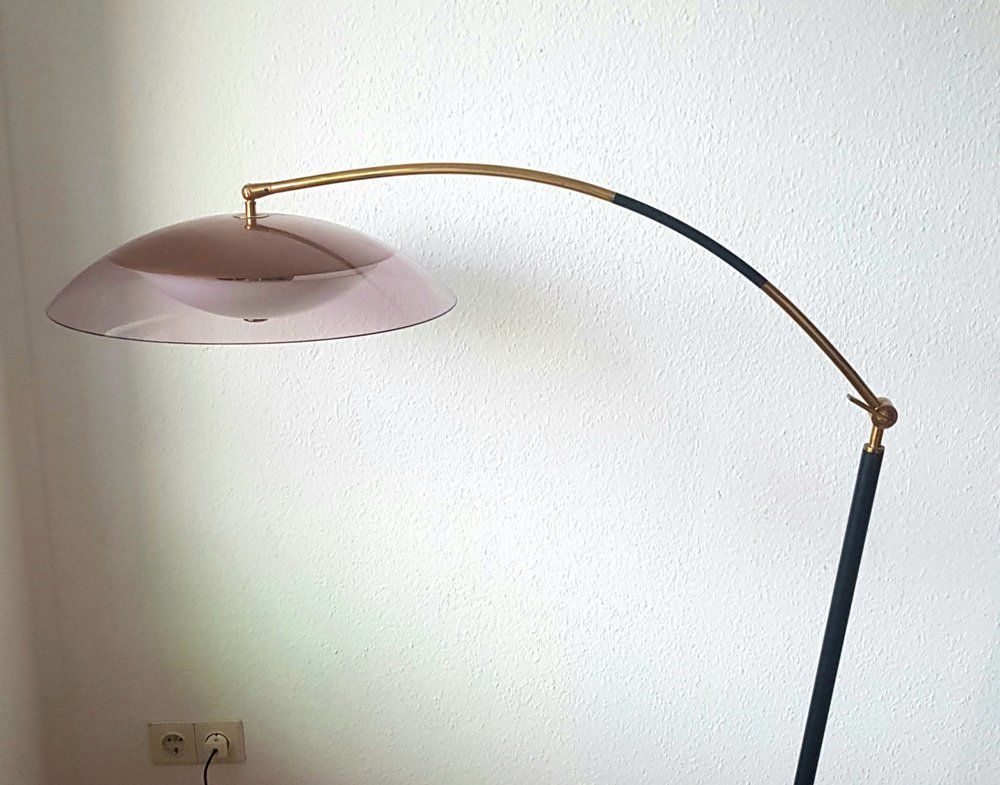 Floor Lamp With Acrylic Glass Shade From Stilux Milano 1960s photo Lighting