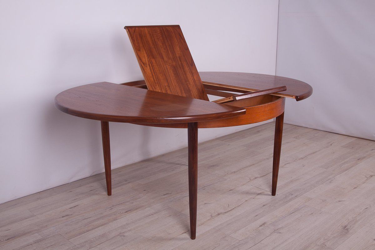 Mid Century Teak Round Fresco Dining Table From G Plan, 1960s photo furniture