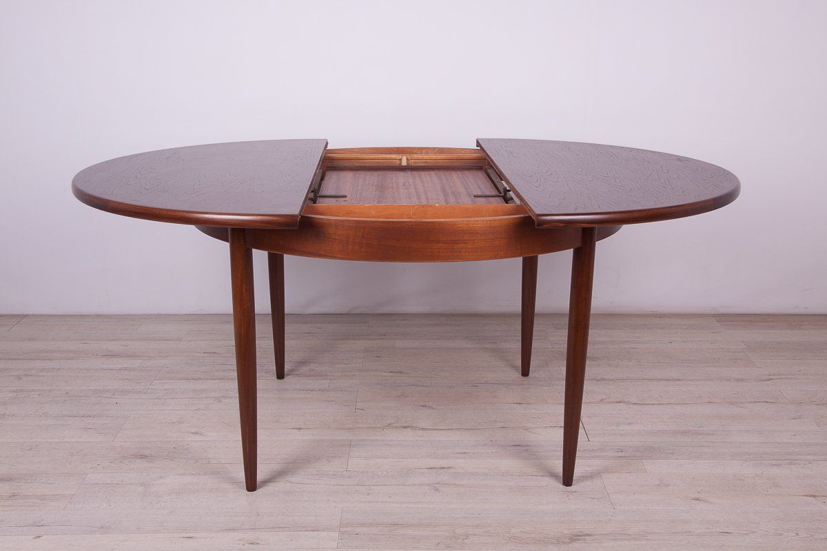 Mid Century Teak Round Fresco Dining Table From G Plan, 1960s photo vintage