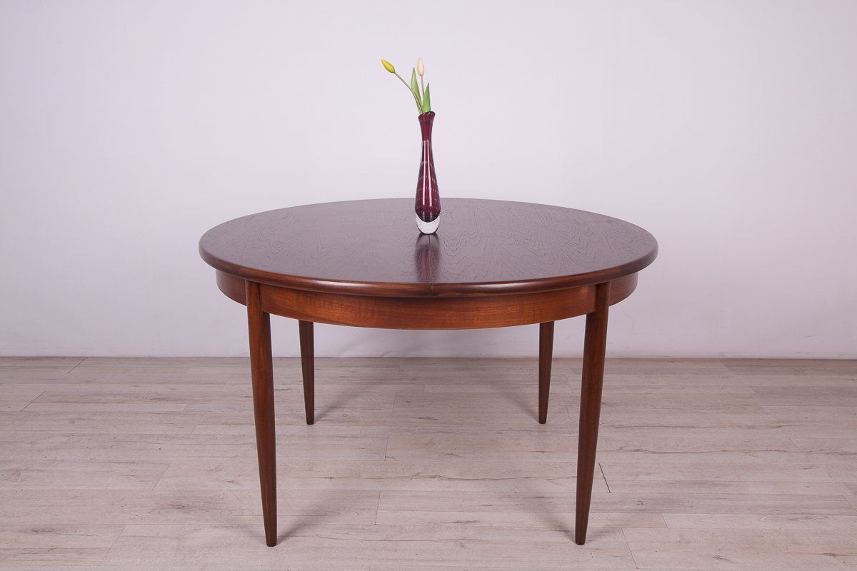 Mid Century Teak Round Fresco Dining Table From G Plan, 1960s