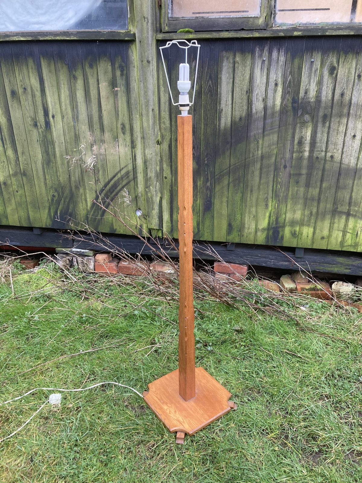 Standard Oak Lamp photo for sale