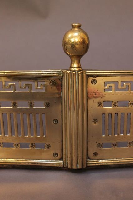 Late 18thc. Curved Brass Fender photo furniture
