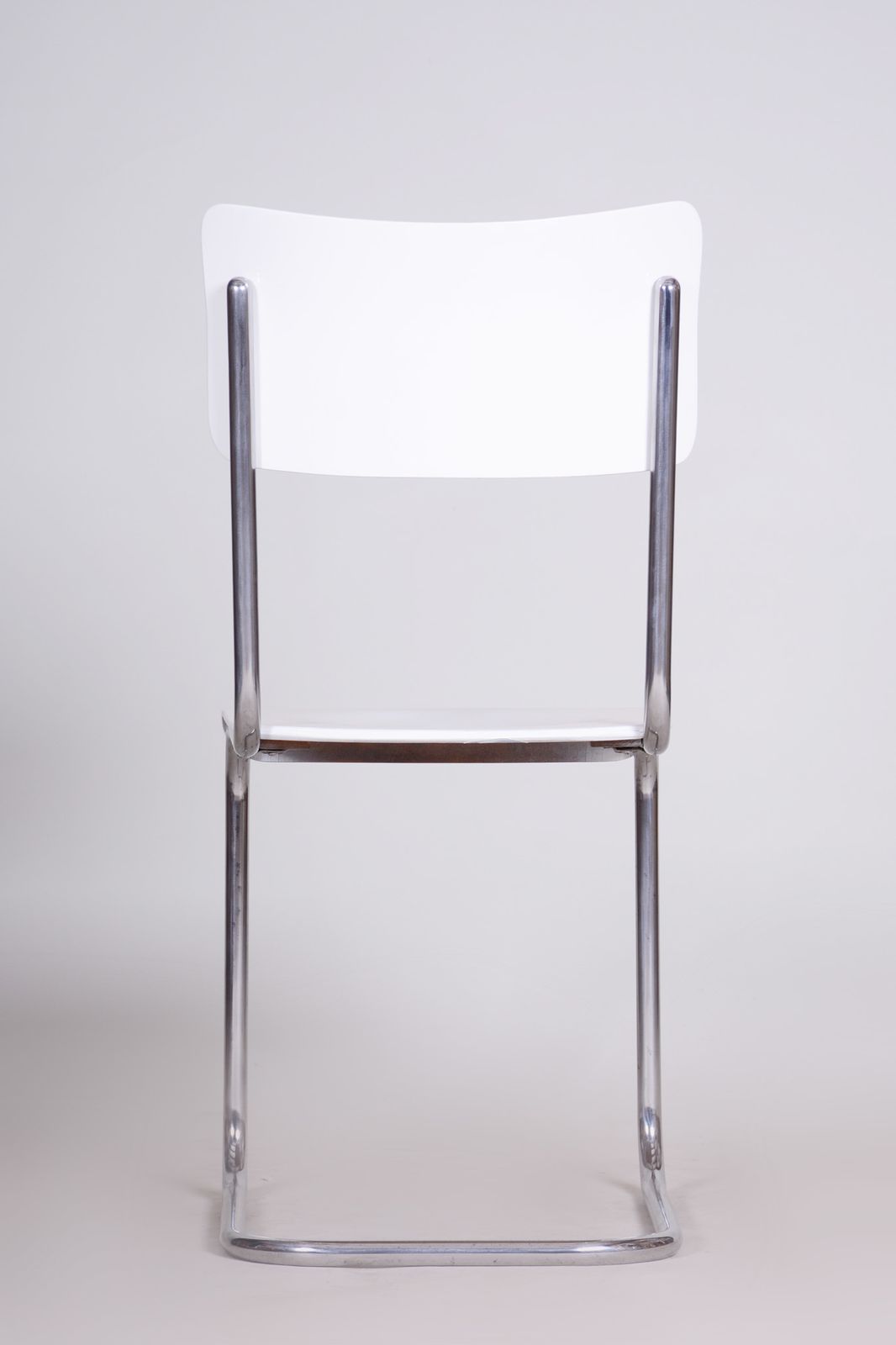 White Vichr A Spol Bauhaus Chair Made In 1930s Czechia photo vinterior