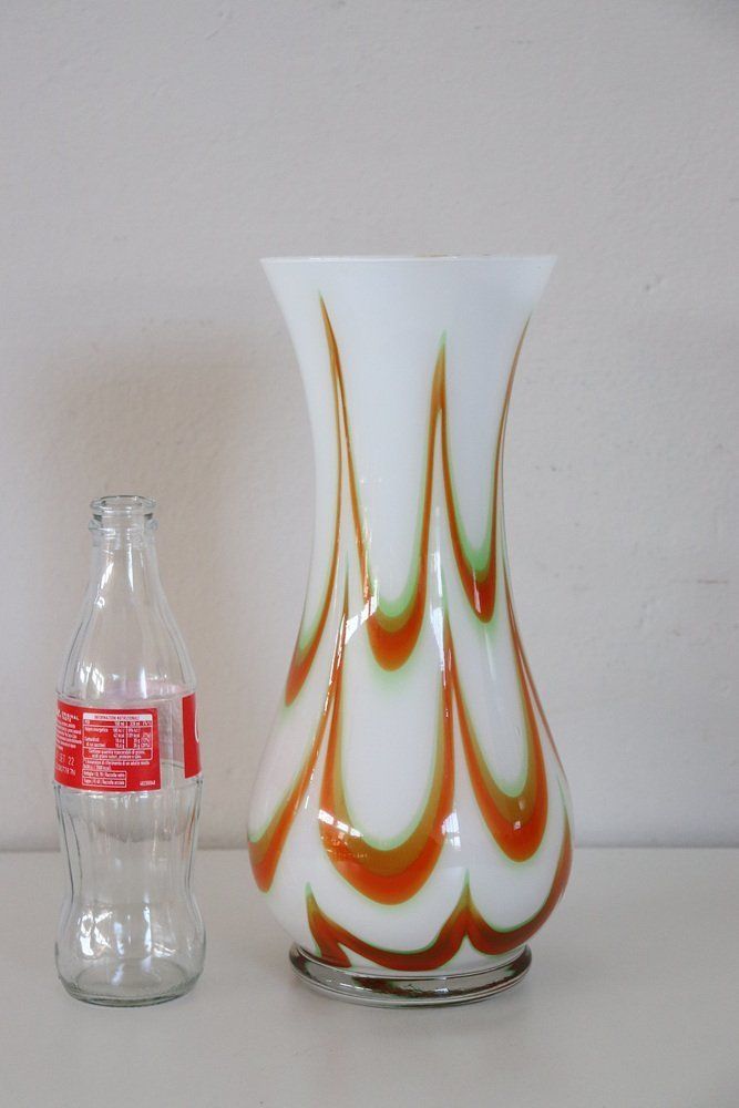 Italian Murano Artistic Glass Vase 1960s photo vinterior