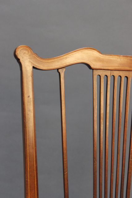 Pair Of Edwardian Mahogany Bedroom Occasional Chairs photo furniture