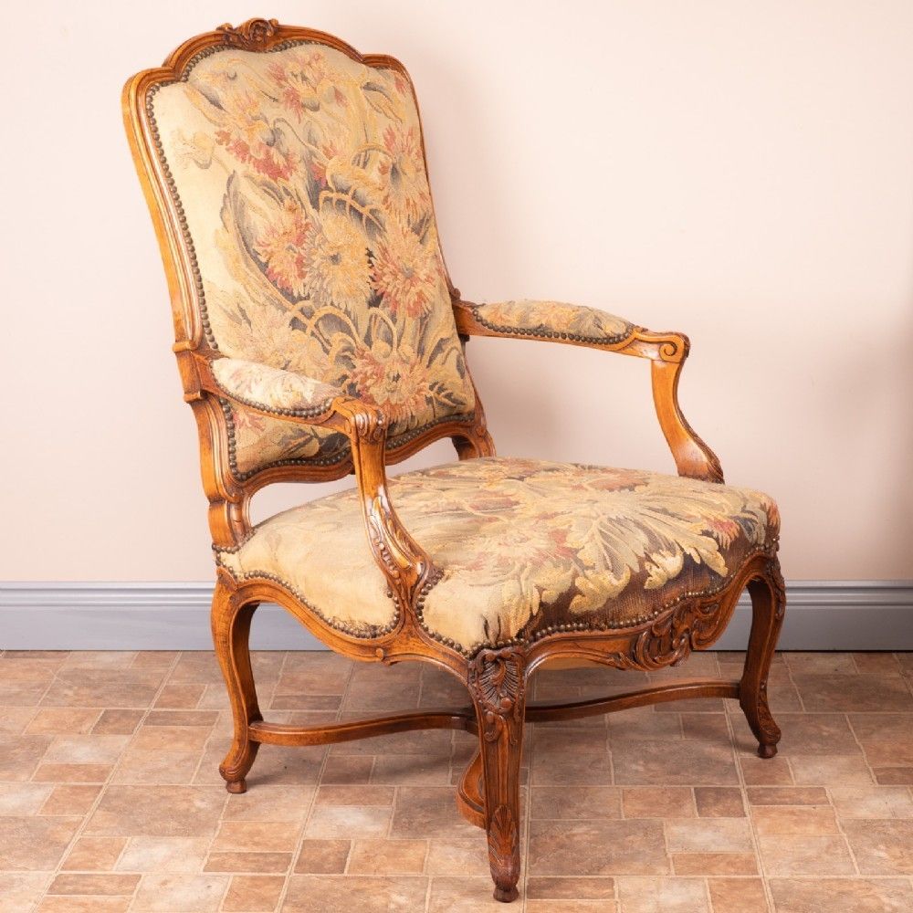 Good Sized Pair Of French Fauteuil Open Armchairs photo vintage