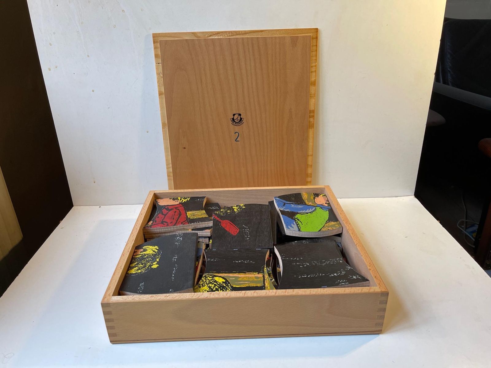 Kay Bojesen Painted Wooden Puzzle, 1950s photo vinterior