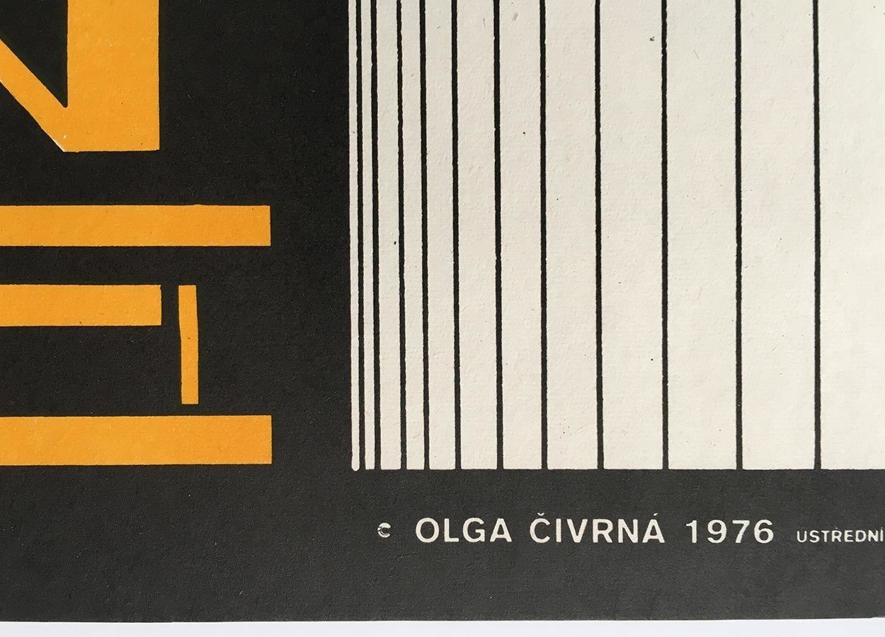 Original Film Poster, Watch Out, We’re Mad, Olga čivrná, 1976, Genuine Czech Vintage Print photo Art