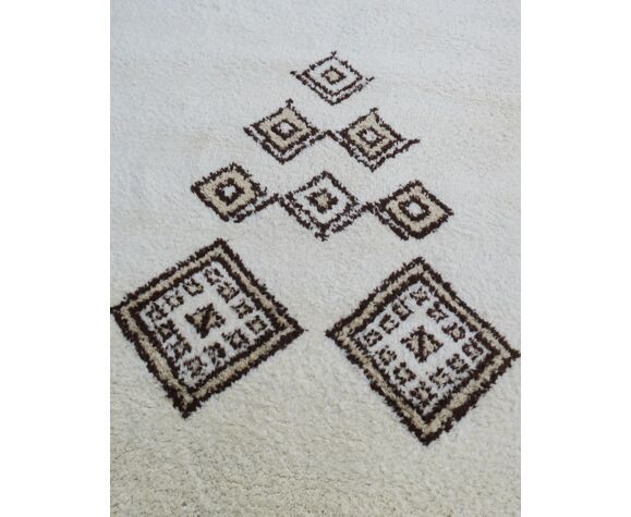Beni Ourain Mid Century Moroccan Wool Hand Knotted Rug 295x197cm photo for sale