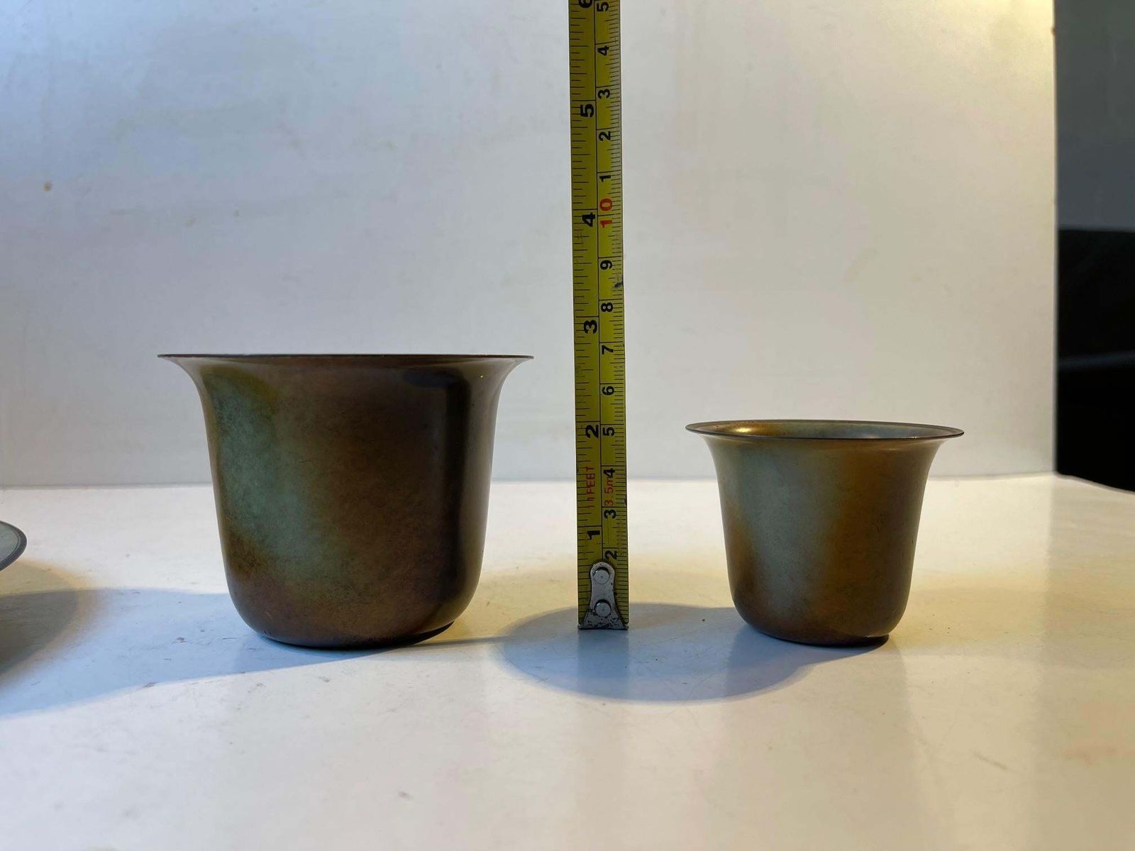 Art Deco Bronze Tray & Vessels By Bernhard Linder For Metalkonst, 1930s photo vinterior