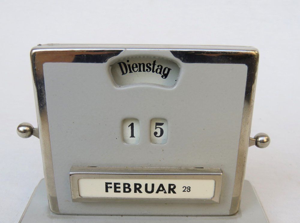 Art Deco Perpetual Calendar By Jakob Maul photo vintage