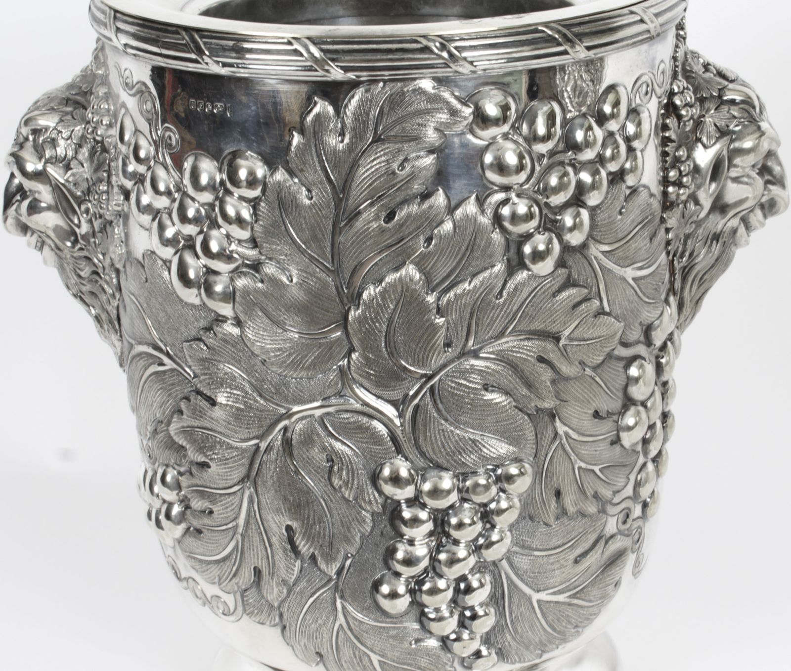 Home Decor Antique Pair Silver Plated Wine Coolers By Hawksworth, Eyre & Co 19th C photo