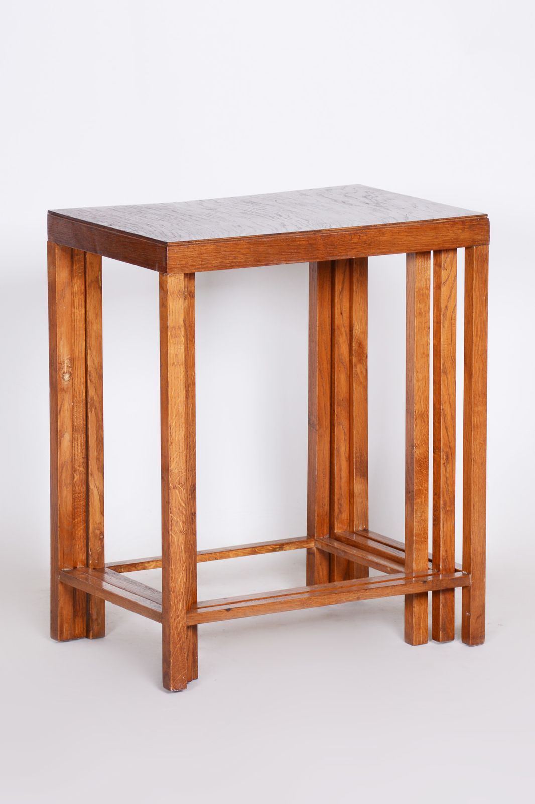 Brown Jan Vanek Nest Tables Made In 1930s Czechia. Art Deco photo buy